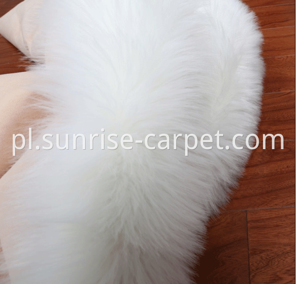 Faux Furs Rug flooring home deco white color